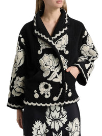 Farm Rio - Floral Arabesque Fleece Coat