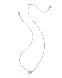 Kendra Scott - Women's Ari Heart Arrow Silver Short Pendant Necklace