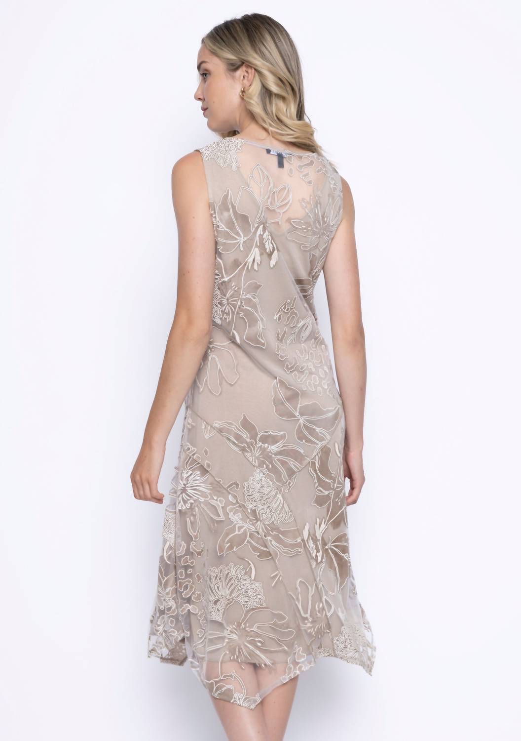 Picadilly - Printed Mesh Sleeveless Dress
