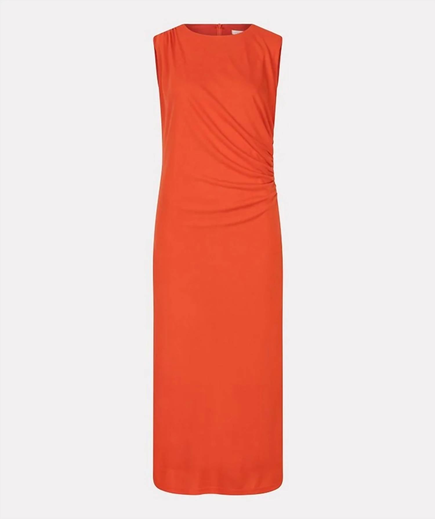 Esqualo - Side Gather Scoop Neck Dress