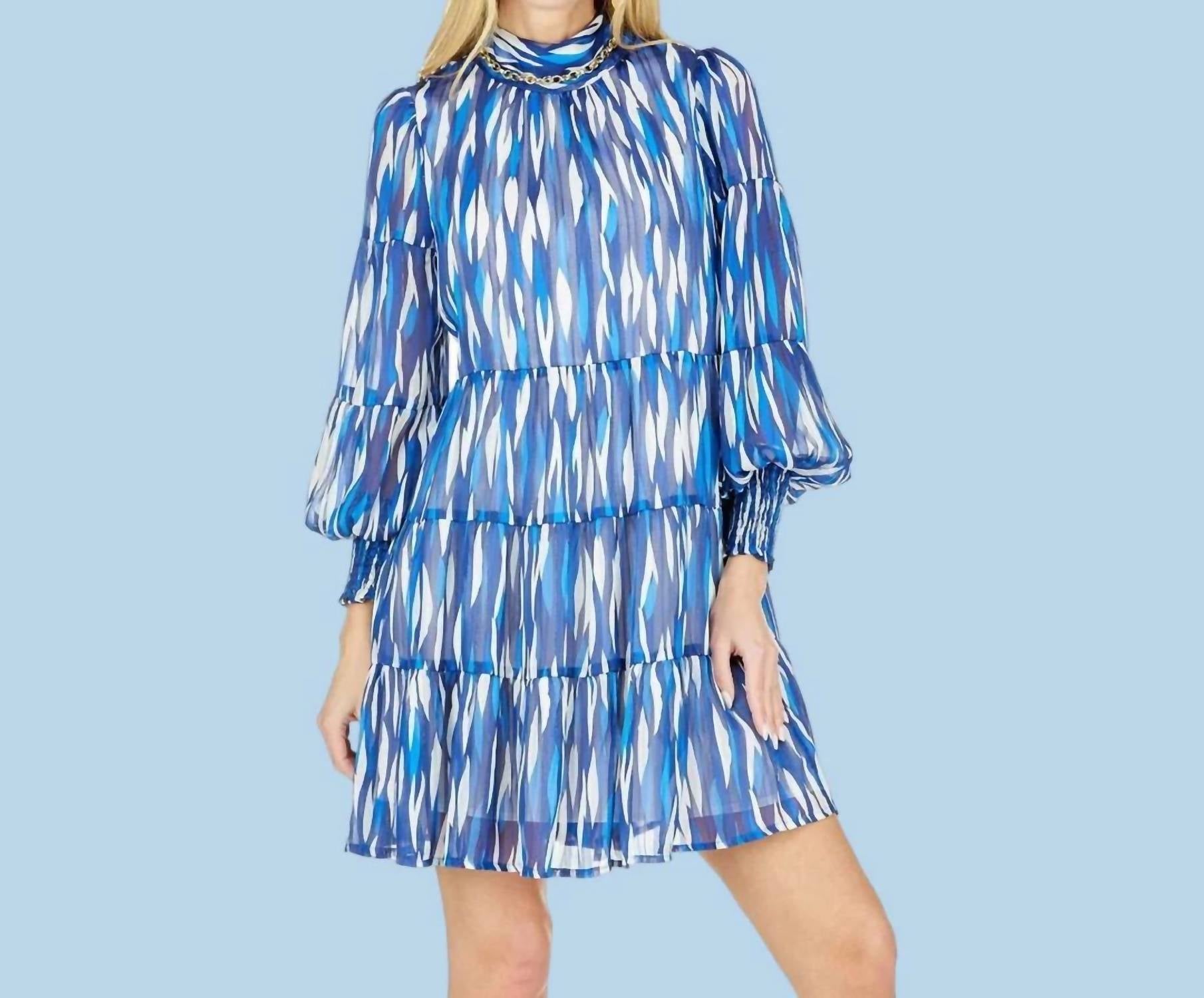 Joy Joy - Drops Back Tie Neck Dress