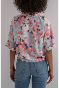 Kut From The Kloth - Donna Floral Short Sleeve Button-up Shirt