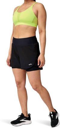 BROOKS Women's Chaser 5" Shorts in shorts in black - women's shorts