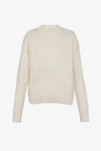 Pomandère - Crewneck With Patchwork Pattern
