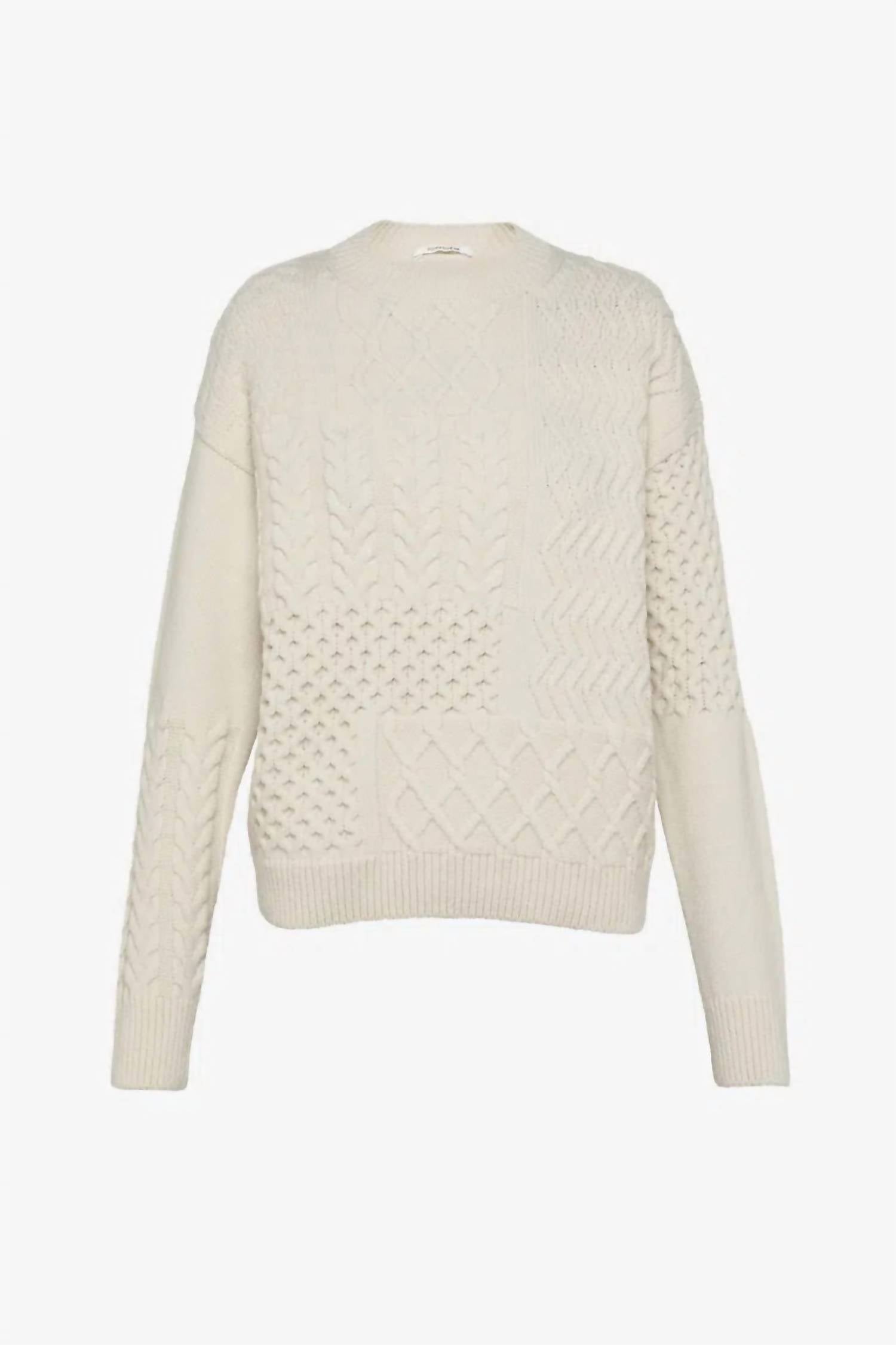 Pomandère - Crewneck With Patchwork Pattern