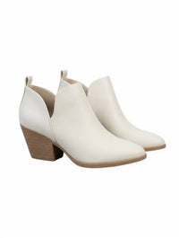 SODA Women's Casual Booties in off white - women's shoe