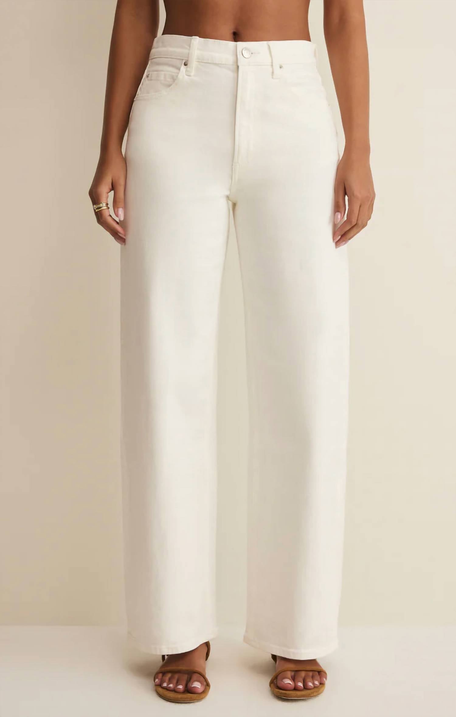 Z Supply - Remi High Rise Bowed Wide Leg Pants