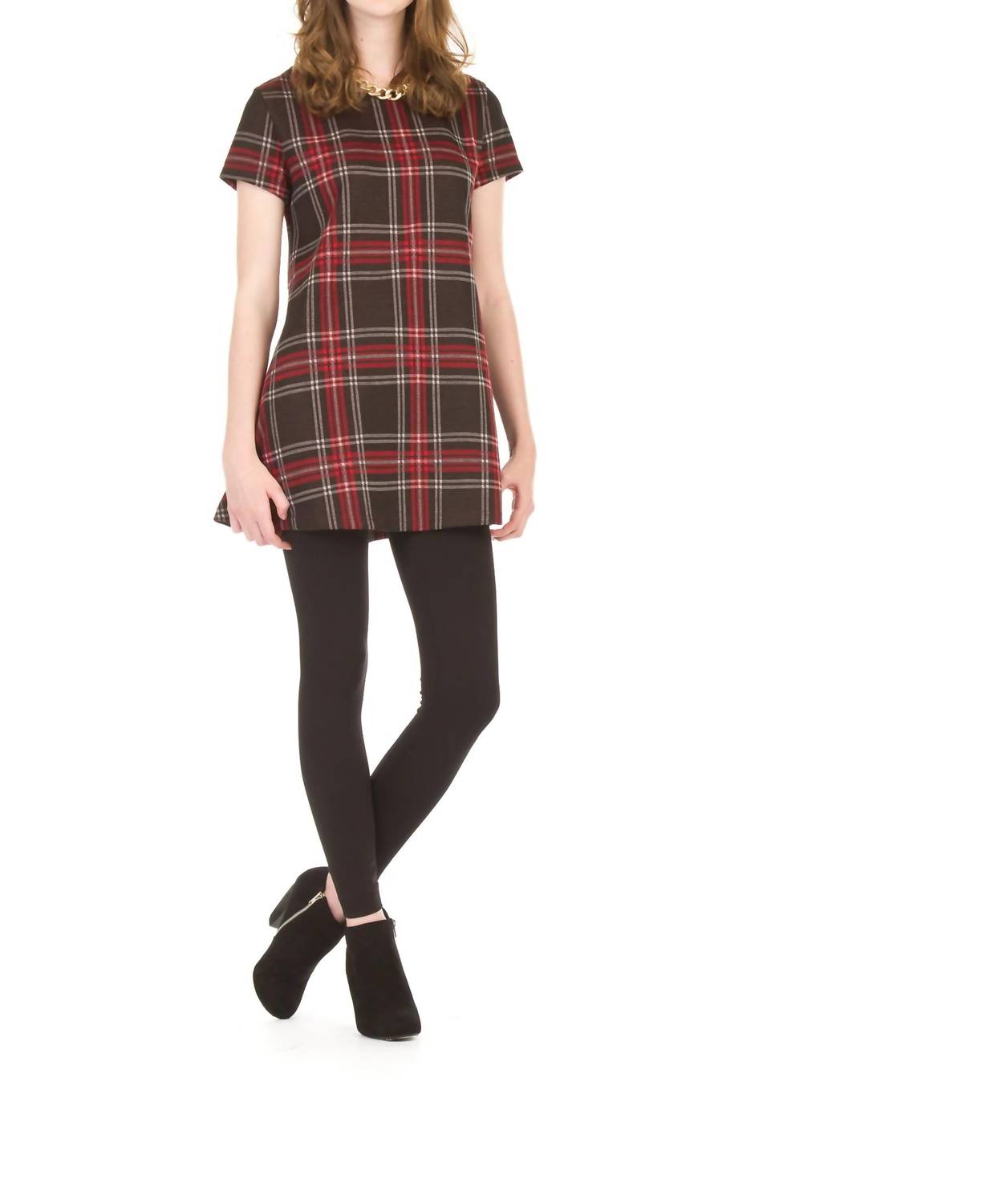 Papillon - Plaid Swing Dress