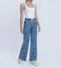 Vervet By Flying Monkey - High Rise Floral Baggy Wide Leg Jeans
