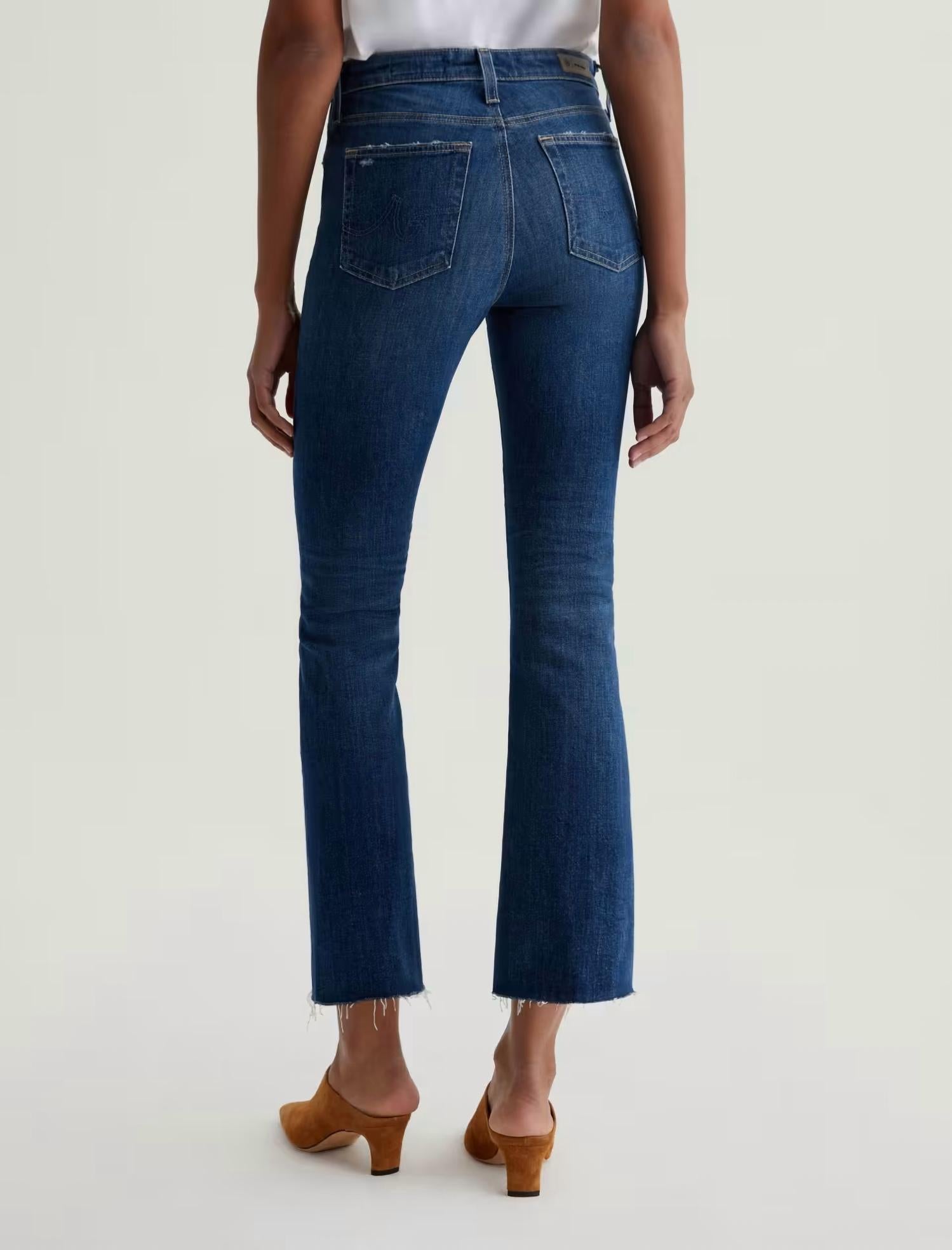 Ag Jeans - Farrah Boot Crop Mid Rise Jeans