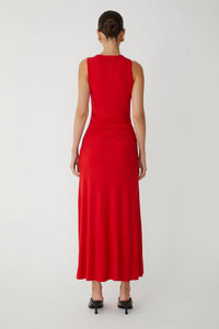 js71 Baria Dress in red - women's dress - alternate view