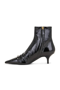 Vibrant Miu Women's Ankle Boot in black patent - women's shoe - view 4
