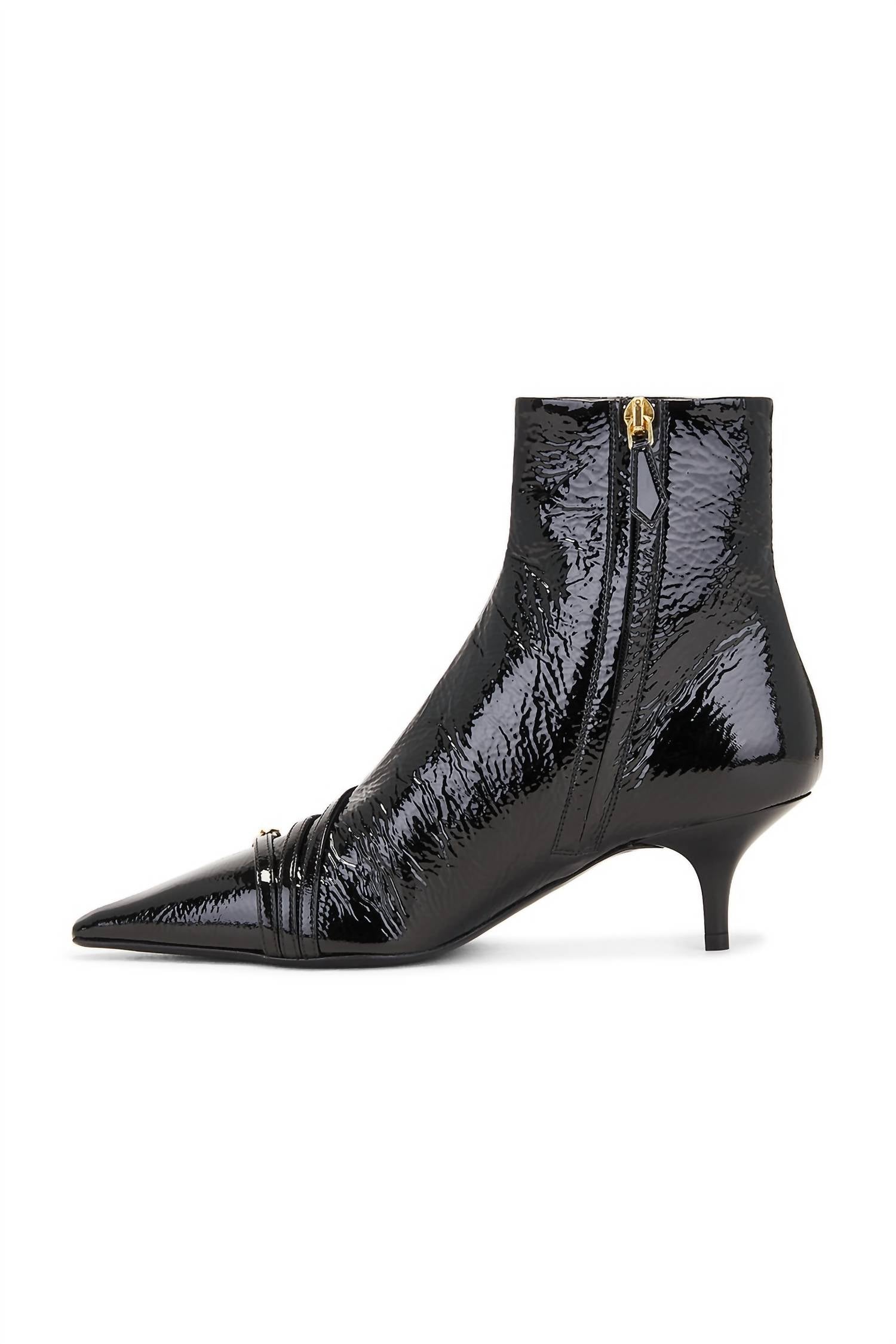 Vibrant Miu Women's Ankle Boot in black patent - women's shoe - view 4