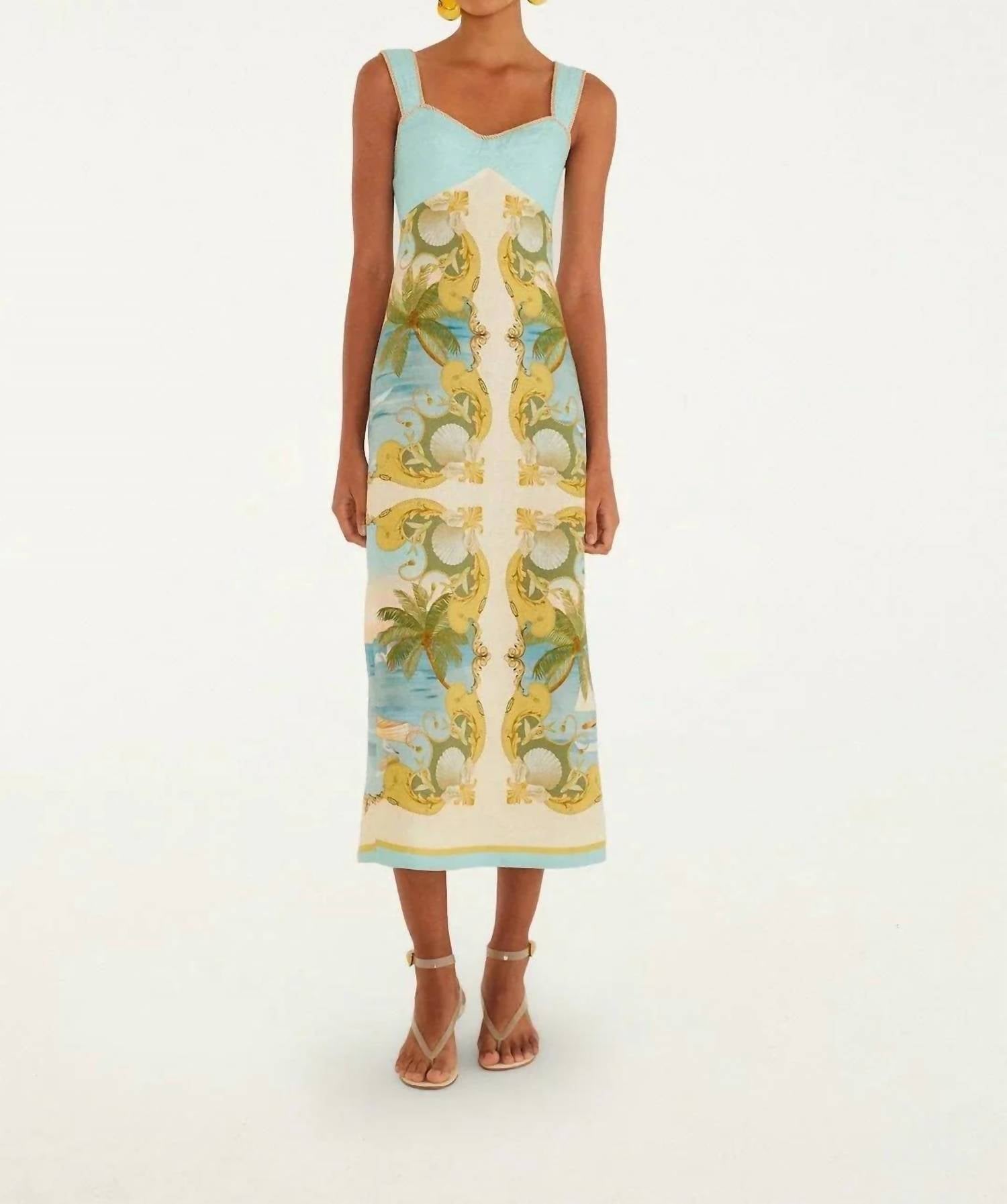 Farm Rio - Royal Sea Midi Dress