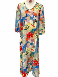 Lior - Women's Vibrant Bloom Midi Dress