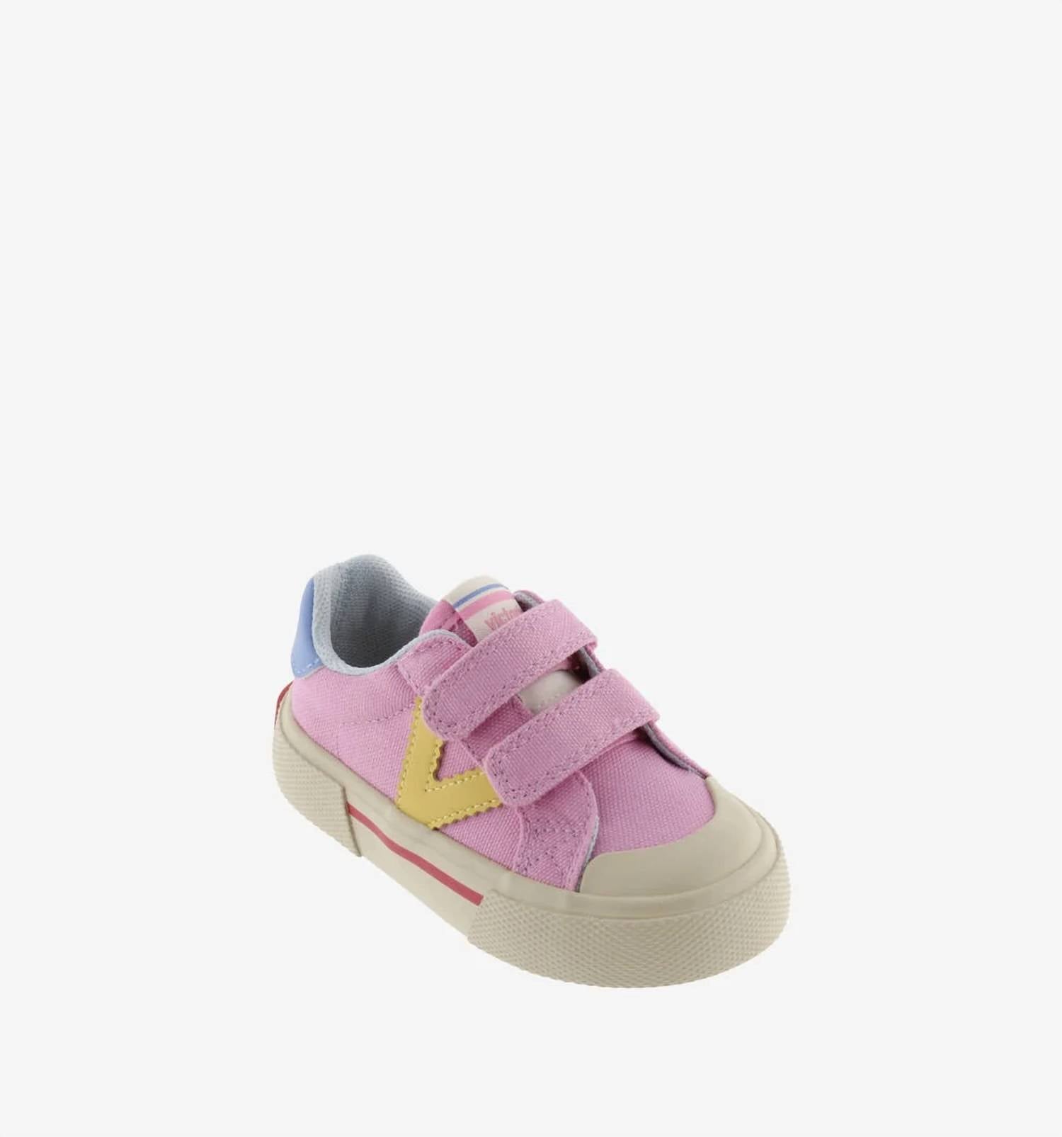 Victoria - Kids Tribu Wide Fit Split Leather & Contrast Sneakers