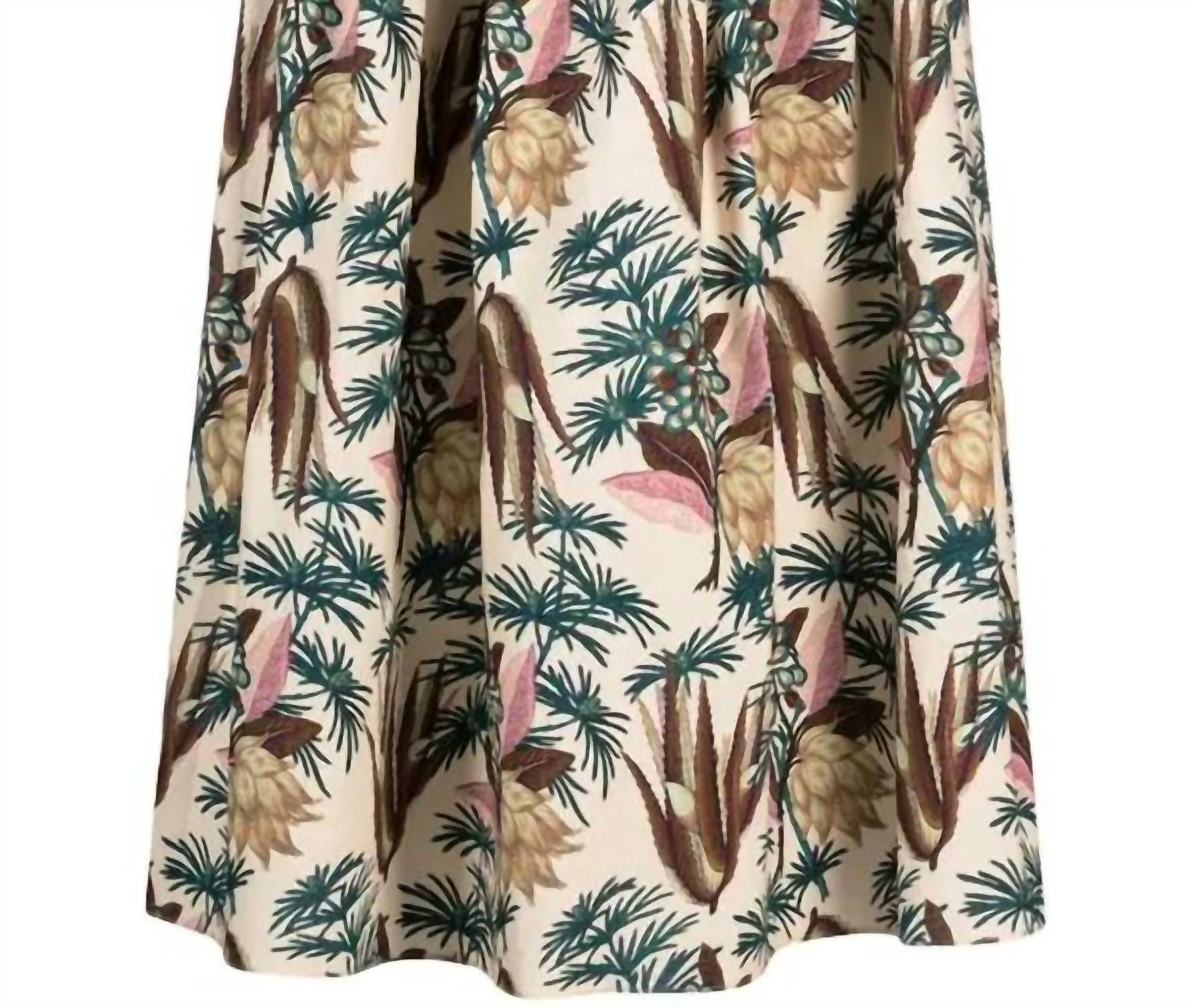 Ulla Johnson Fernanda Midi Skirt in wildflower - women's skirt - detail view