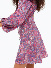 For Love & Lemons - TONYA OPEN-BACK LONG SLEEVE MINI DRESS