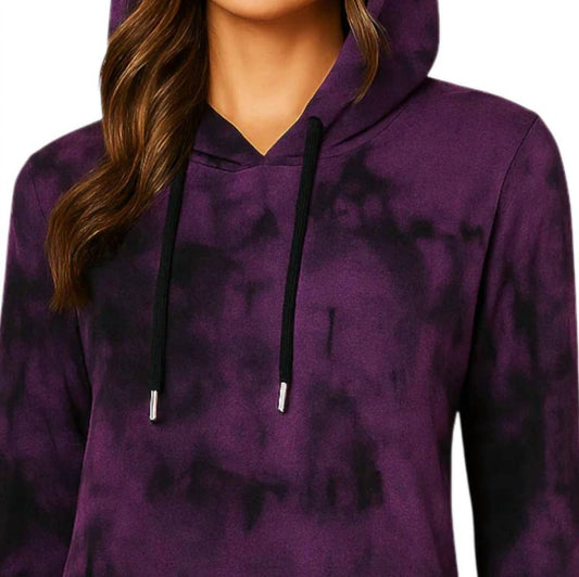 French Kyss - Marble Wash Hooded Dress