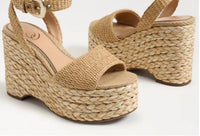 Sam Edelman Women's April Platform Sandal in sand raffia - women's sandal - view 6