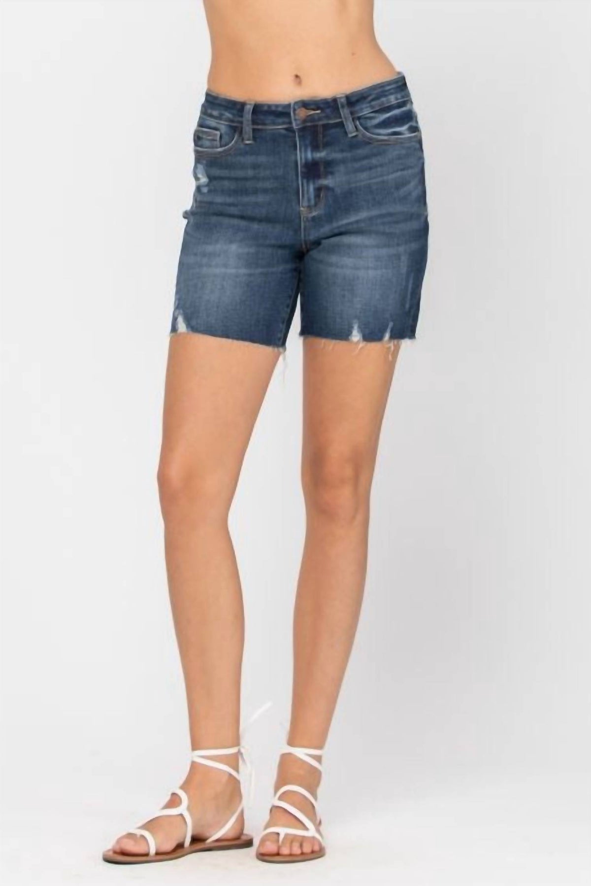 Judy Blue - Women's High Rise Thigh Shorts