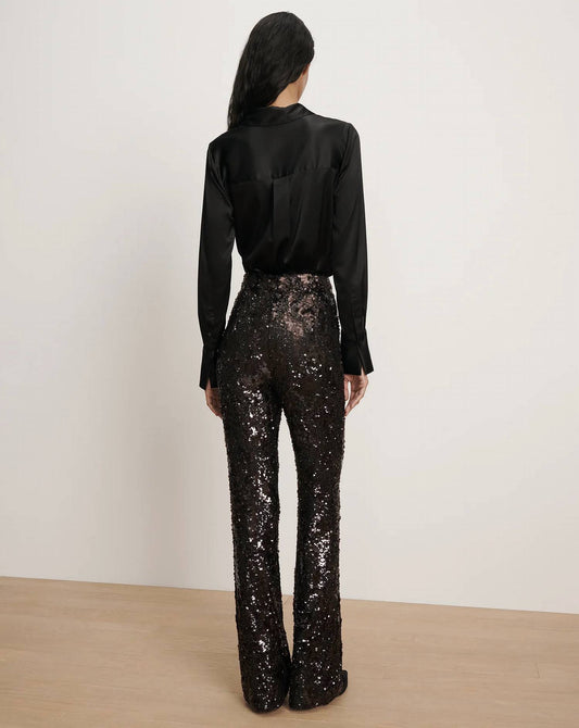 Veronica Beard - Collier Sequined Flare Pant