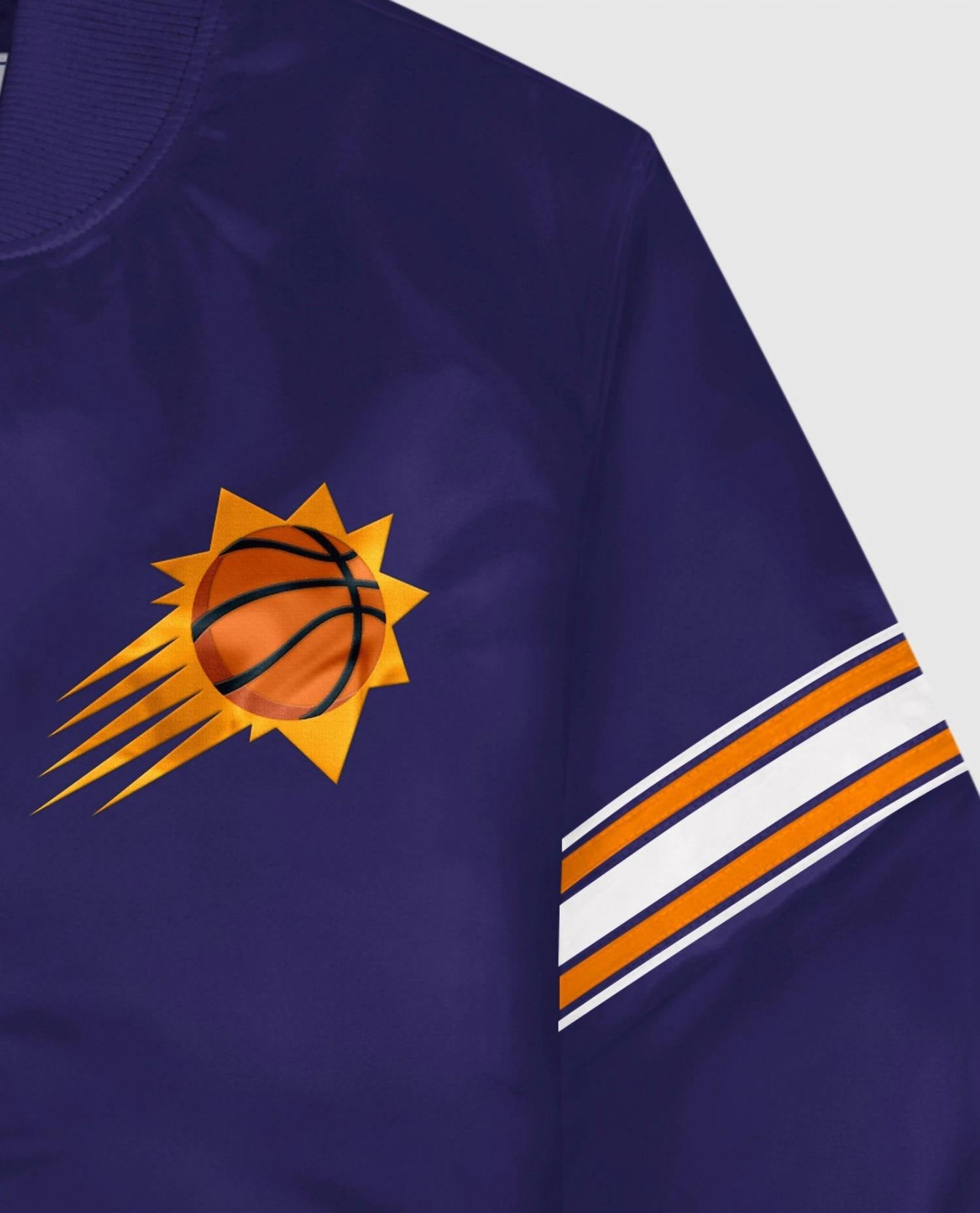 Starter - Men's Phoenix Suns Satin Full-snap Jacket