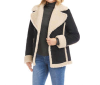 Karen Kane - Faith Faux Suede Shearling Jacket