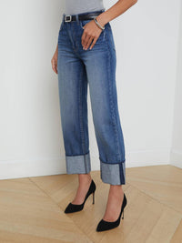 L'Agence - Leighton Cuffed Stovepipe Jean