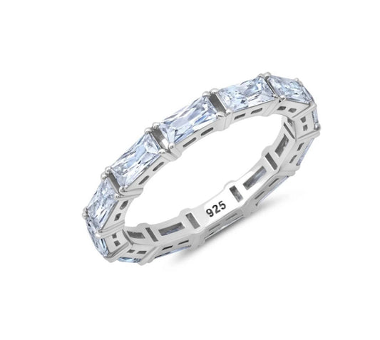 Crislu - Women's Baguette Eternity Ring