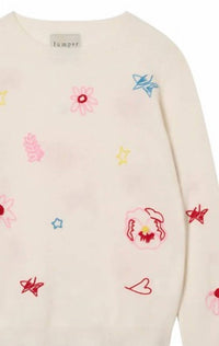 Jumper1234 - Women's Cashmere Floral Tribute Crew Jumper