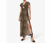 Oasis - Tiger Print Slit Maxi Dress