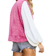 Ces Femme - Hannah Faux Fur & Velour Reversible Vest