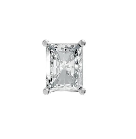 Aamiaa - Women's Radiant Shape 4 Prong Push Back Studs