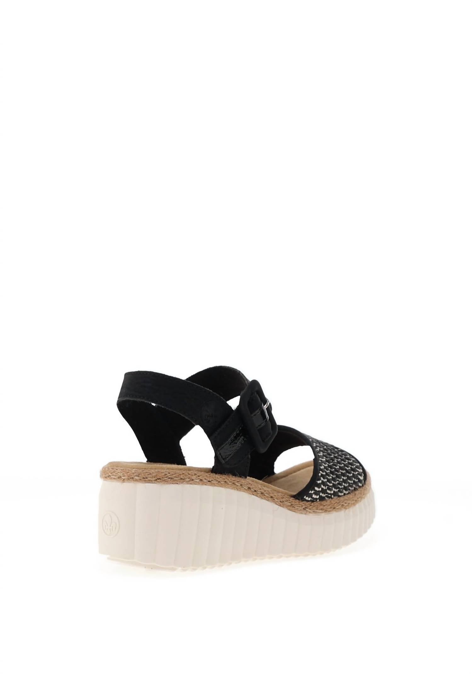 Rieker - Women's Woven Wedge Sandals