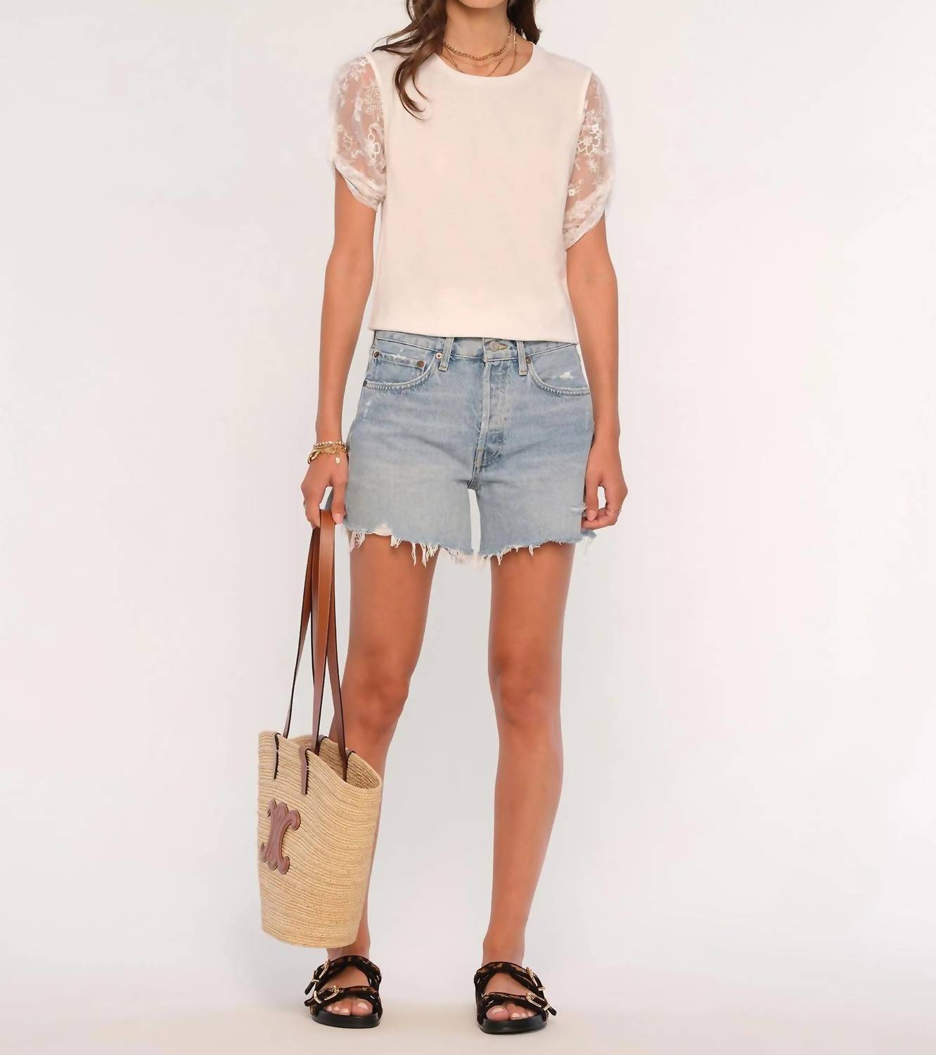 Heartloom - Caron Lace Sleeve Top