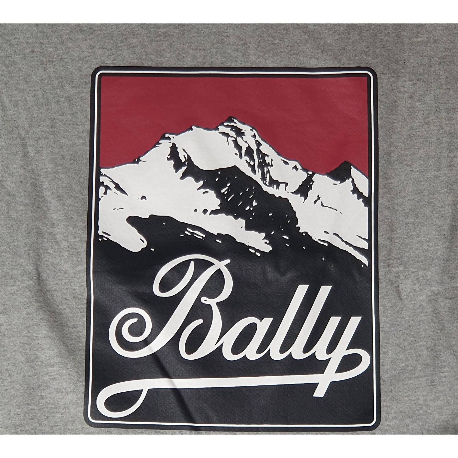 BALLY Men's Mountain Graphic Sweatshirt in grey - men's shirt - alternate view