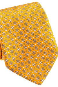 Pacific Silk - Satin Mini Floral Print Tie