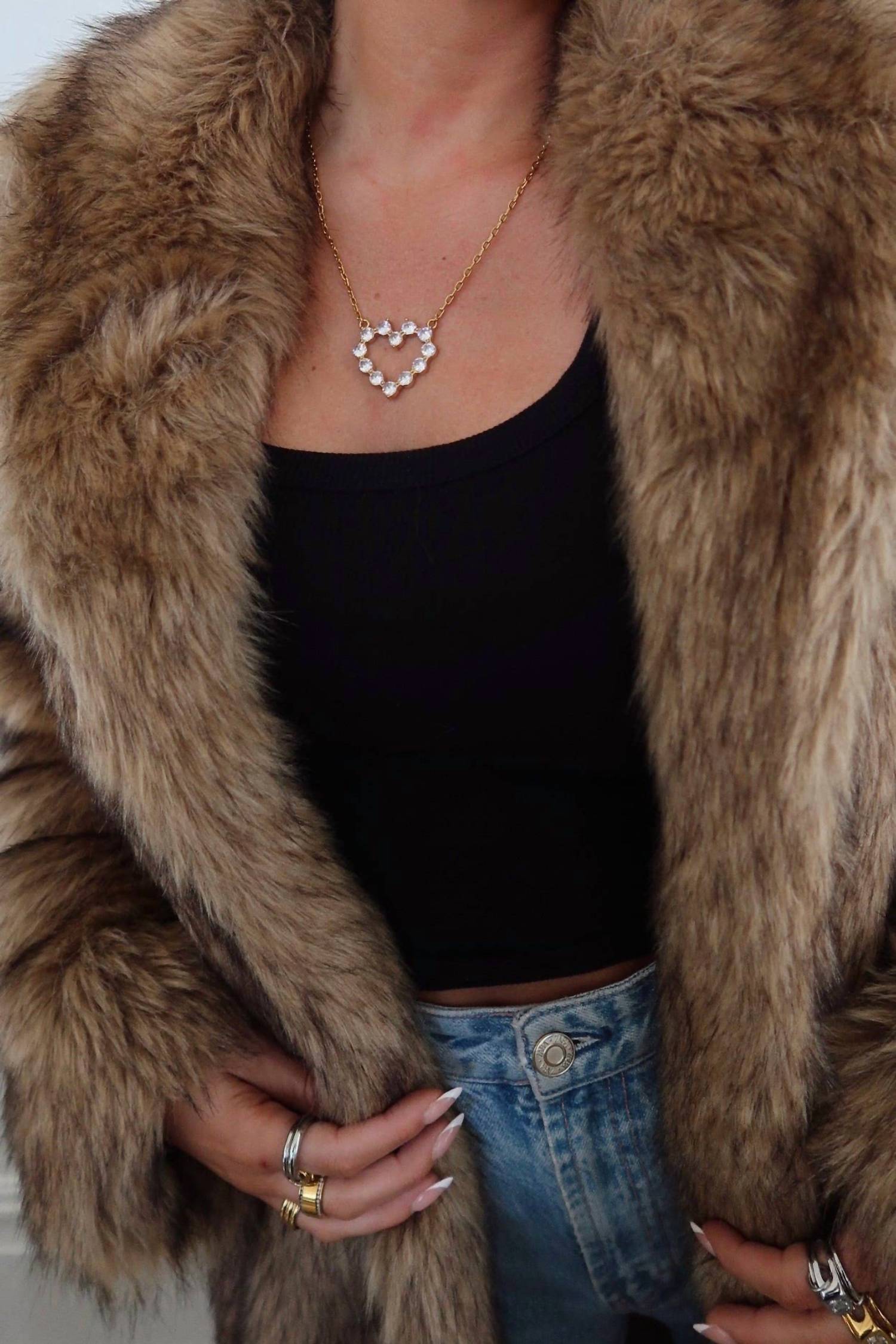Chansuttpearls - Diamond Heart Necklace