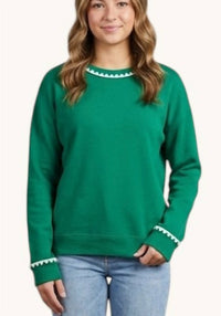 Staccato - Cozy Everyday Pullover Blanket Stitch Sweatshirt