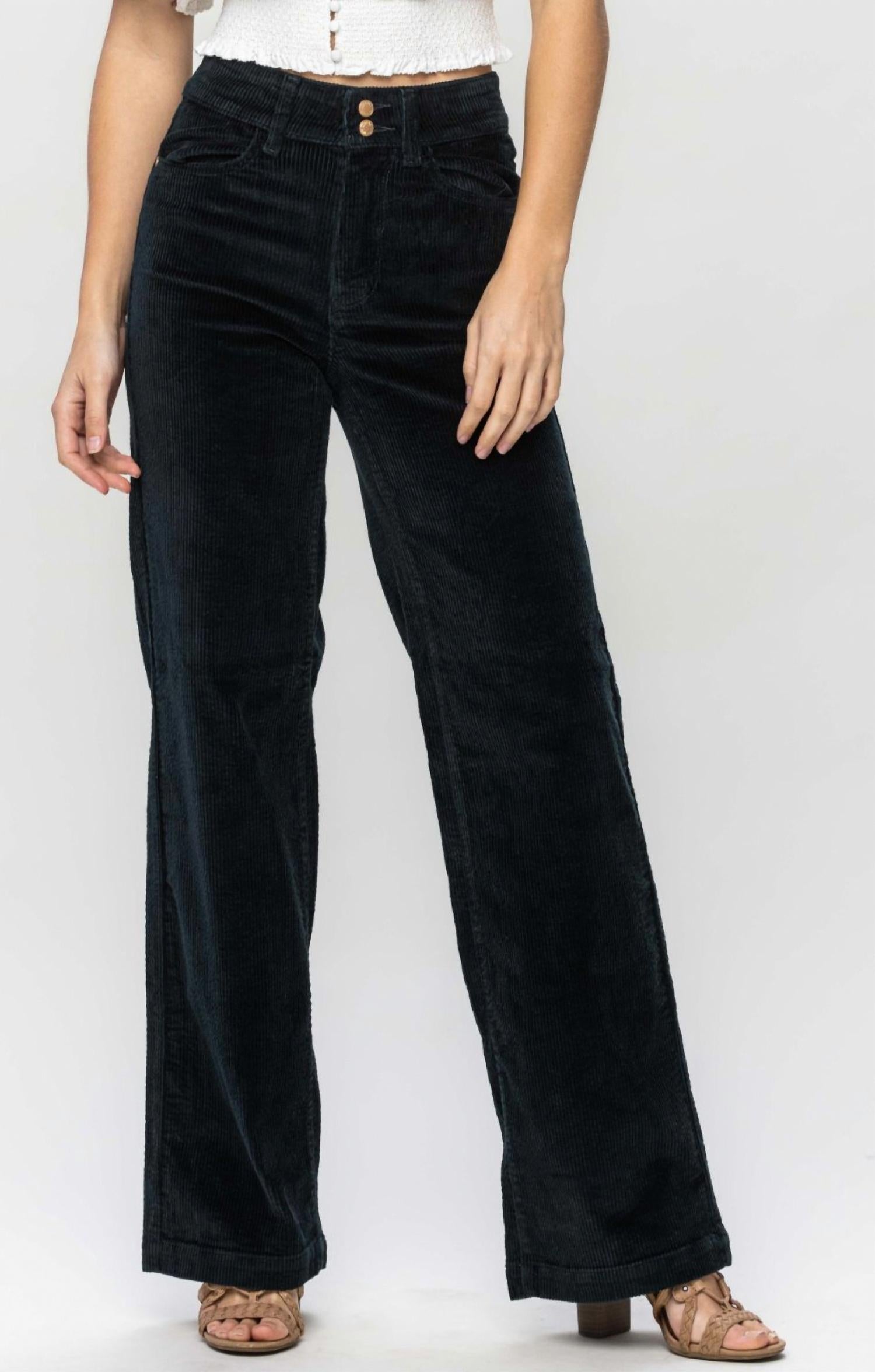 Judy Blue - Women's Wide Leg Corduroy Pant