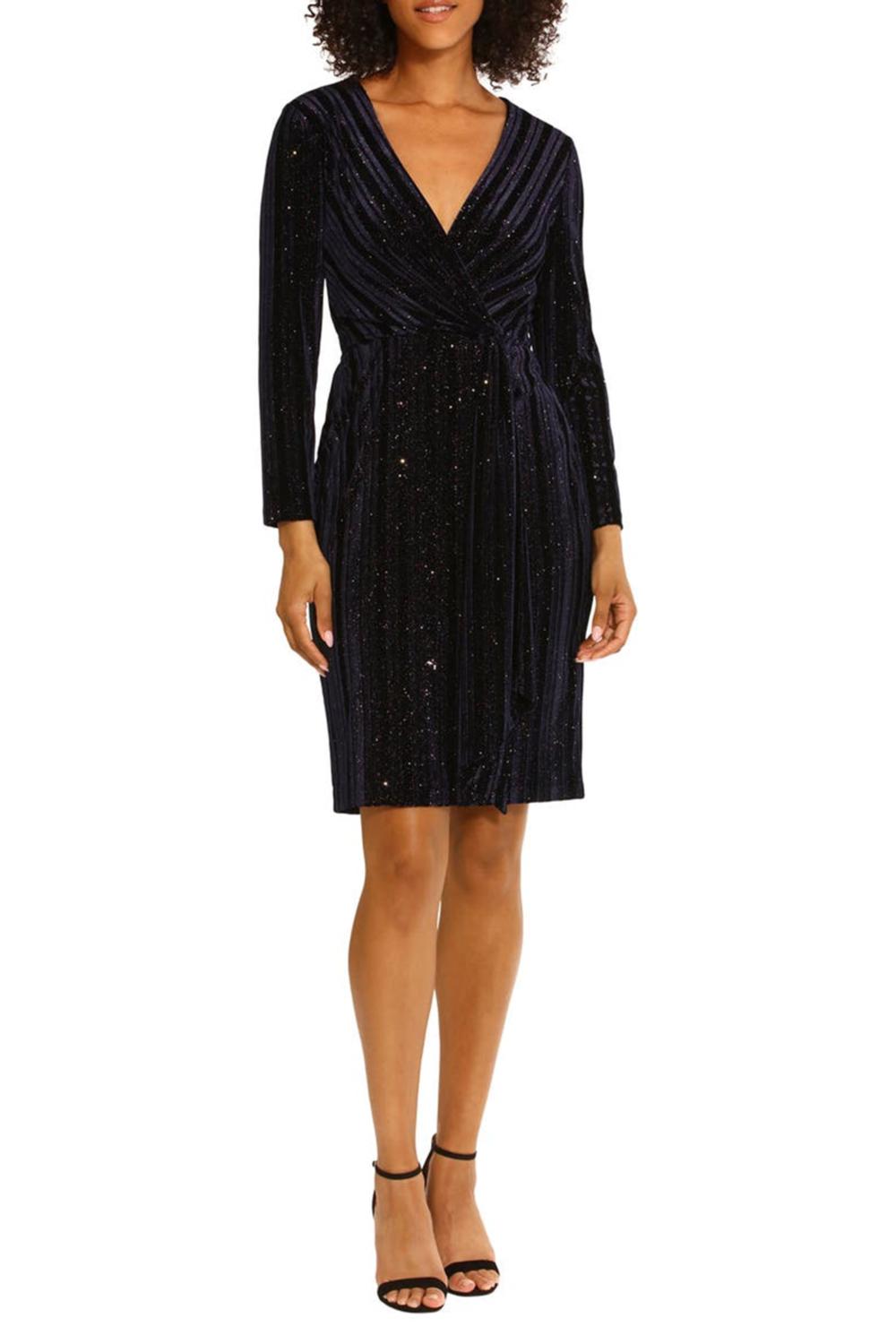 New Yorker'S Apparel - Maggy London Sparkle Faux-Wrap Dress