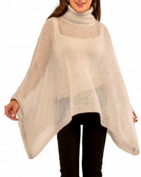 Gretchen Scott - Mohair Turtleneck Batwing Cape
