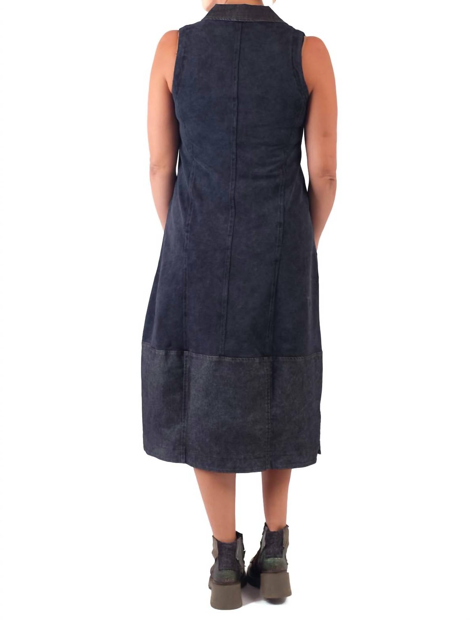 Luukaa - Sleeveless Collared Dress