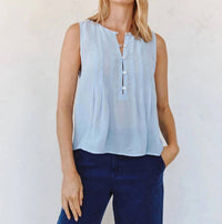 Bella Dahl - Sleeveless Pintuck Pullover Top