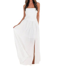 Baby Pink - Fresh Take Ruched Maxi Dress