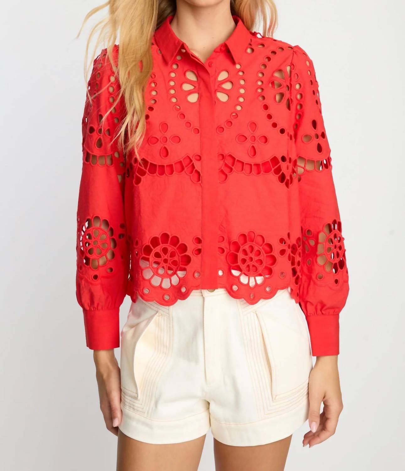 Caballero - Emmie Eyelet Lace Top