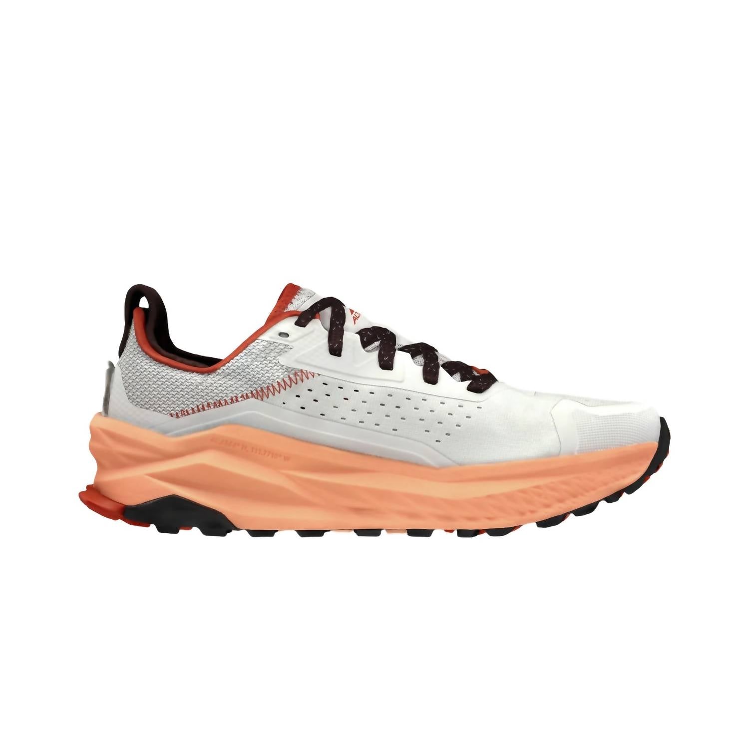ALTRA Men's Olympus 6 Trail Running Shoes in gray orange - men's shoe