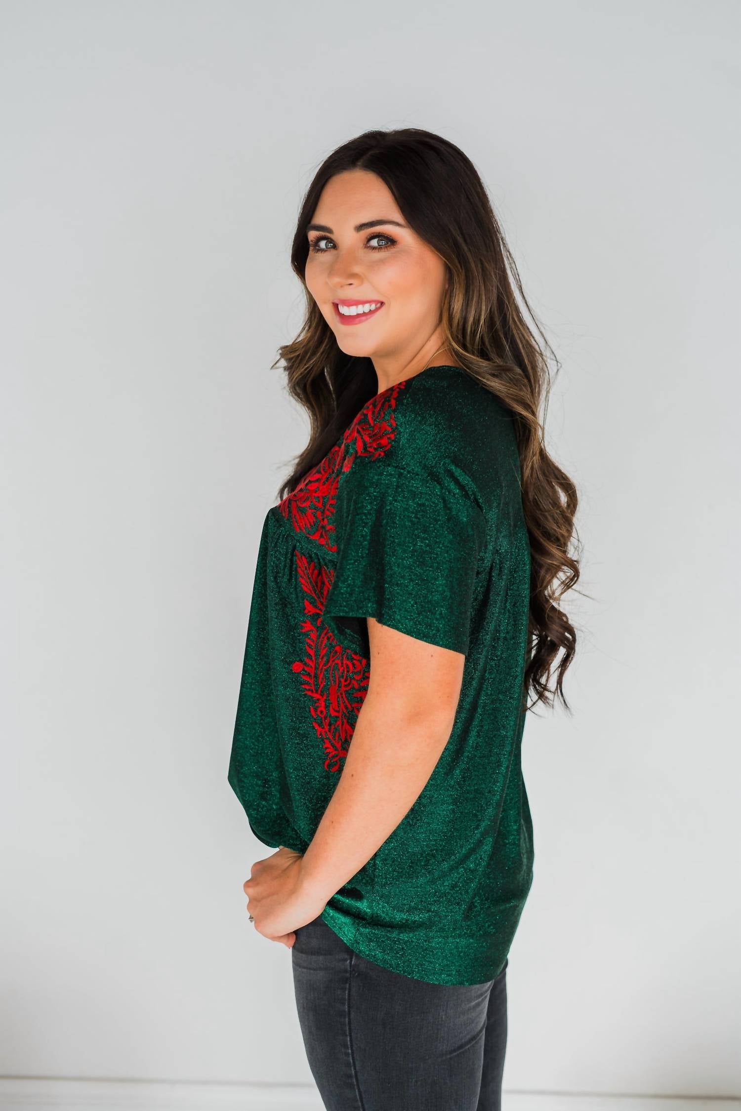Layerz Clothing - Mistletoe Blouse Top