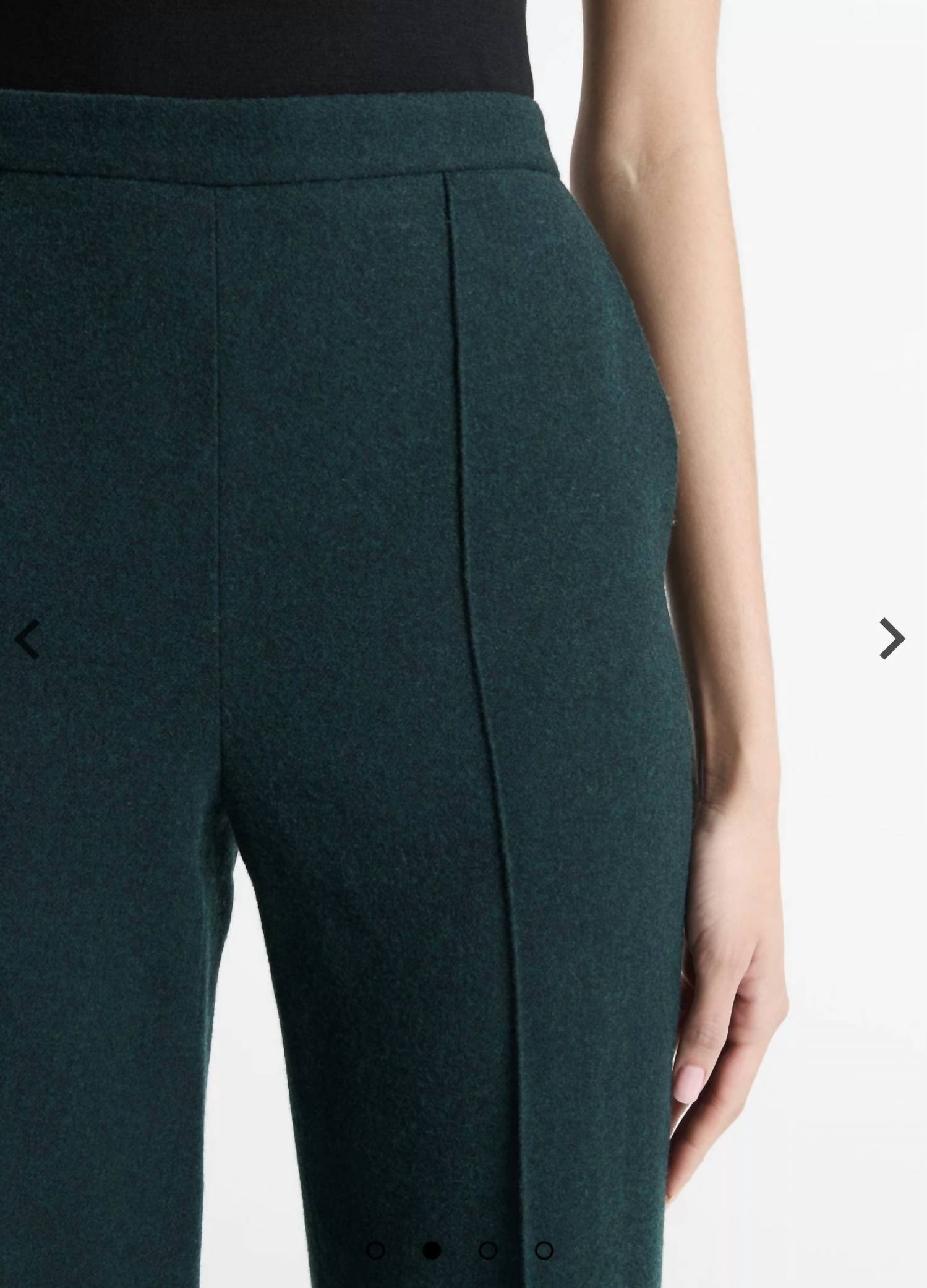 Vince - Italian Flannel Mid-Rise Easy Pull-On Pant